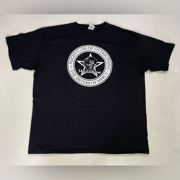 YAZBEK Other - The Sisters Of Mercy Merciful Release Graphic T-shirt Men XXL Black Music